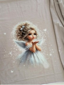Кулирка купон Фея на бежевом, с/л, 65*180 см